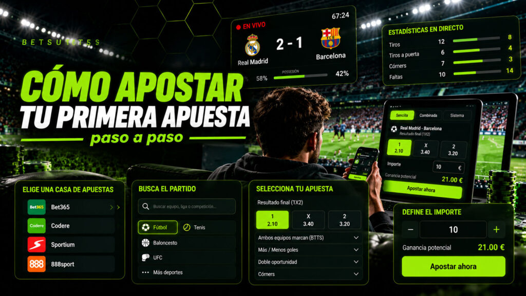 Cómo apostar: la primera apuesta, paso a paso