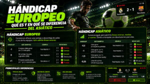 Hándicap europeo: qué es y en qué se diferencia del asiático