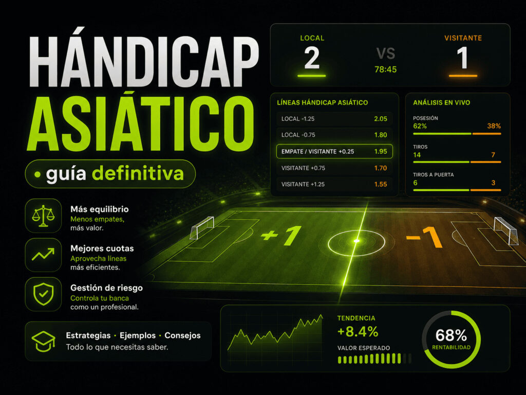 Hándicap asiático en apuestas deportivas: la guía definitiva Hándicap asiático en apuestas deportivas