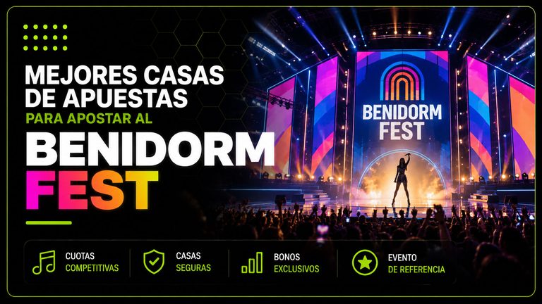 Mejores casas de apuestas para Benidorm Fest 2026 Mejores casas de apuestas para Benidorm Fest