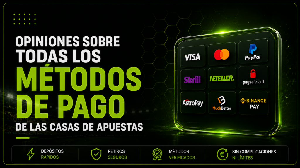 Métodos de pago de las casas de apuestas online - Betsuites