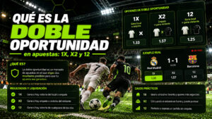 Qué es la doble oportunidad en apuestas: 1X, X2 y 12