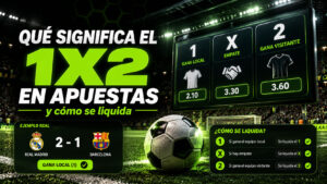 Qué significa el 1X2 en apuestas y cómo se liquida