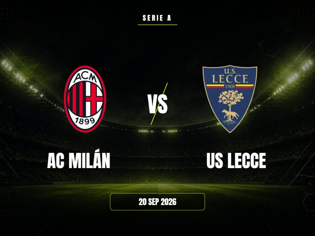Ac Milán contra US Lecce, Serie A