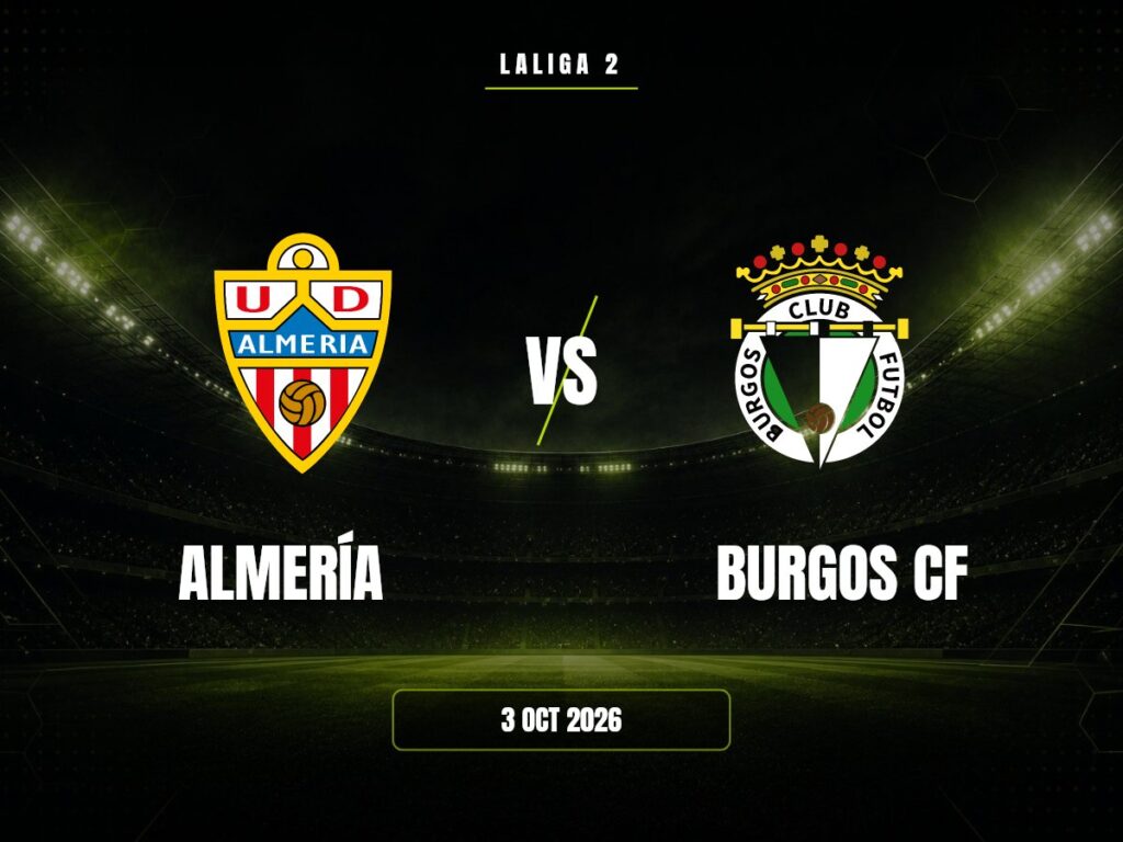 Almería contra Burgos CF, LaLiga 2