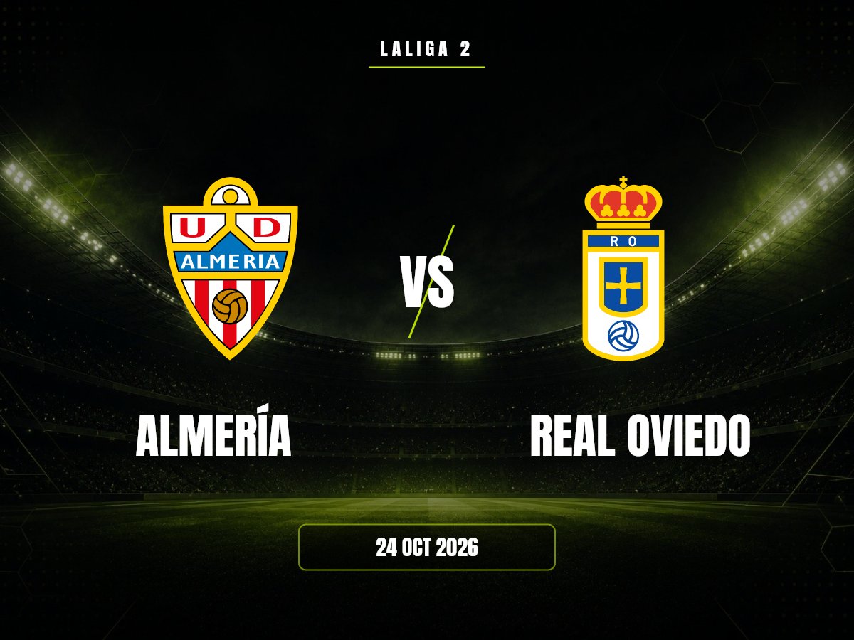 Almería contra Real Oviedo, LaLiga 2