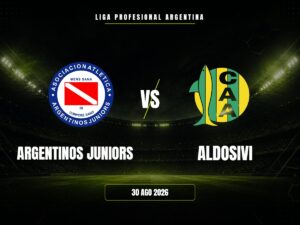 Argentinos Juniors vs Aldosivi: dónde ver, horario y canal | Liga Profesional Argentina