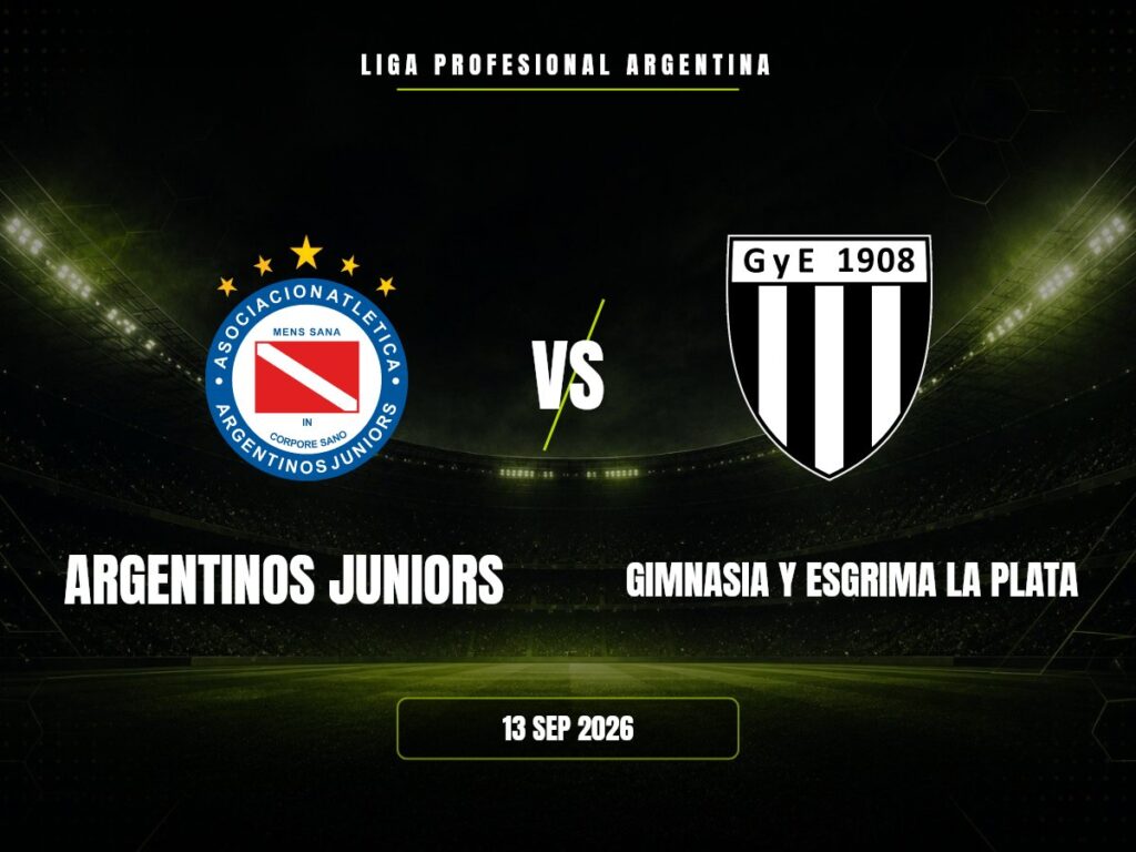 Argentinos Juniors contra Gimnasia Y Esgrima La Plata, Liga Profesional Argentina