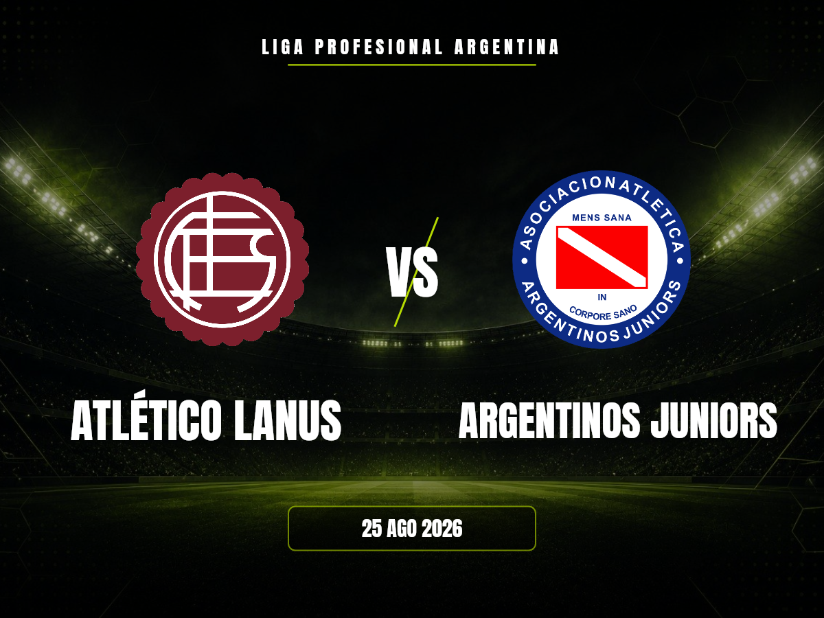 Atlético Lanus vs Argentinos Juniors: dónde ver, horario y canal | Liga Profesional Argentina Atlético Lanus contra Argentinos Juniors, Liga Profesional Argentina