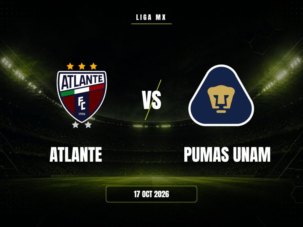 Atlante contra Pumas UNAM, Liga MX
