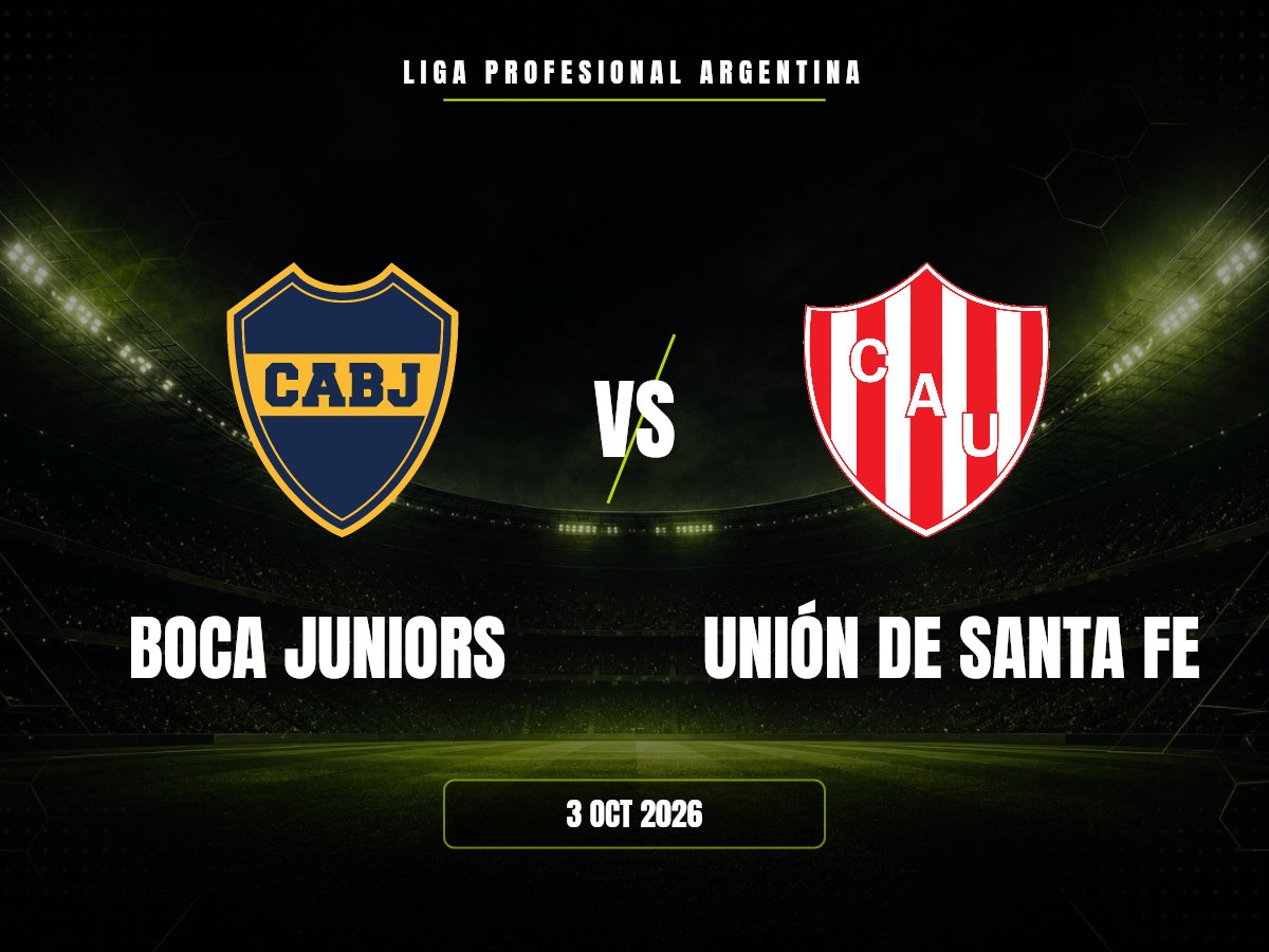 Boca Juniors contra Unión de Santa Fe, Liga Profesional Argentina