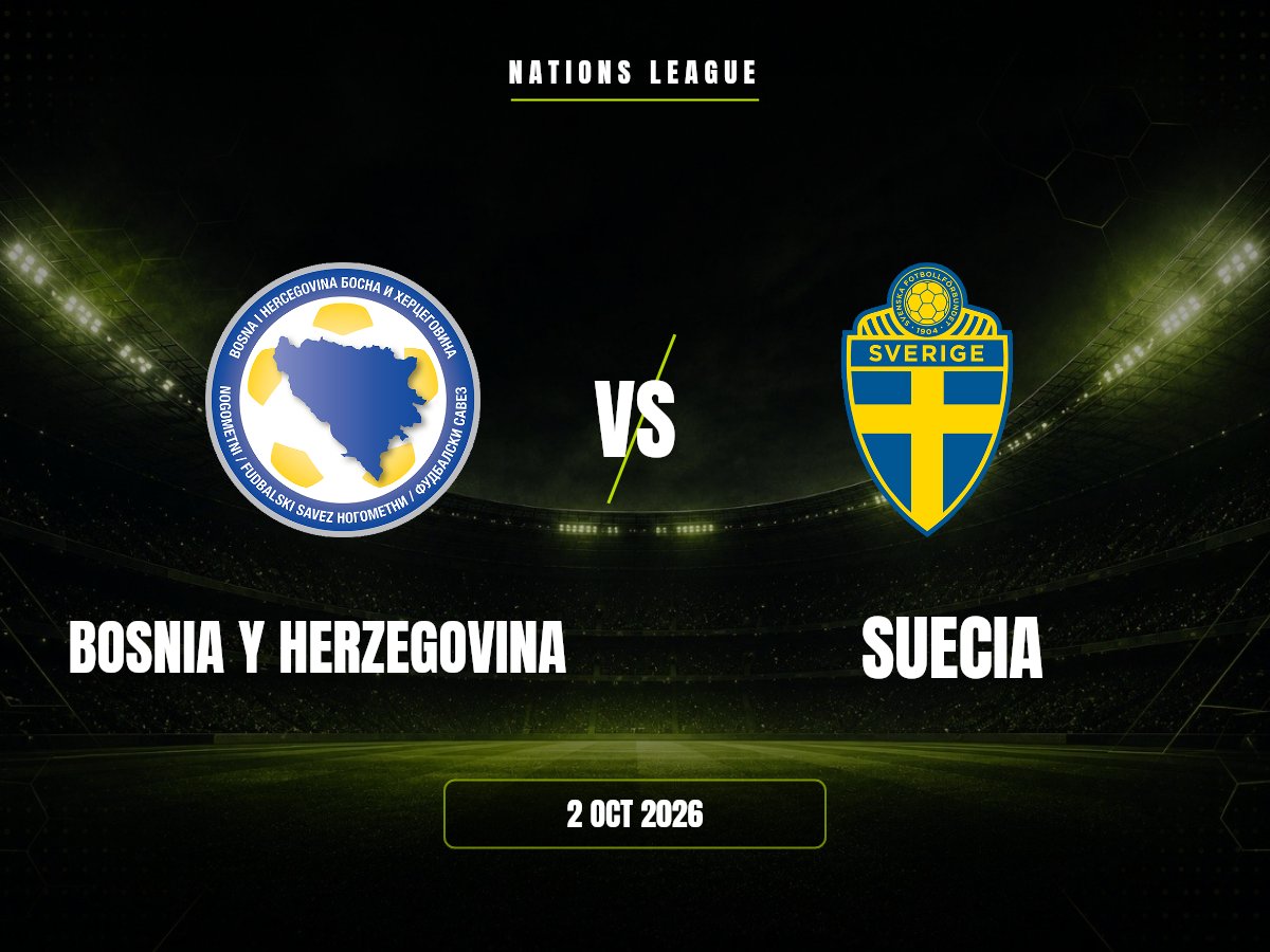 Bosnia Y Herzegovina contra Suecia, Nations League