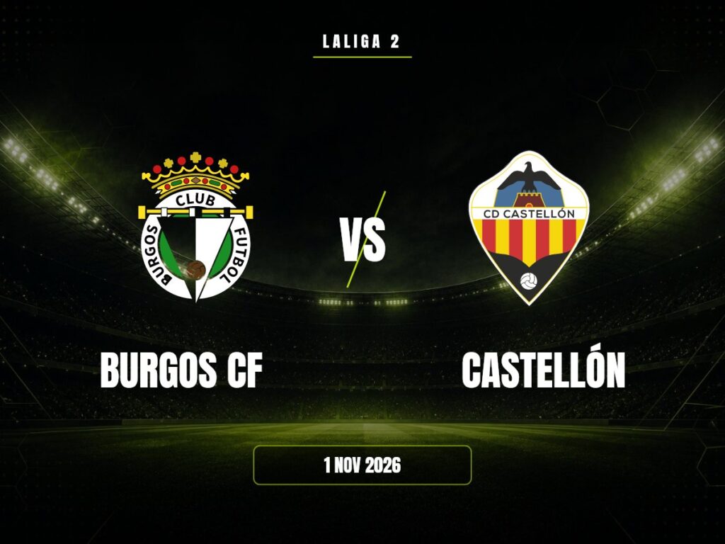 Burgos CF contra Castellón, LaLiga 2