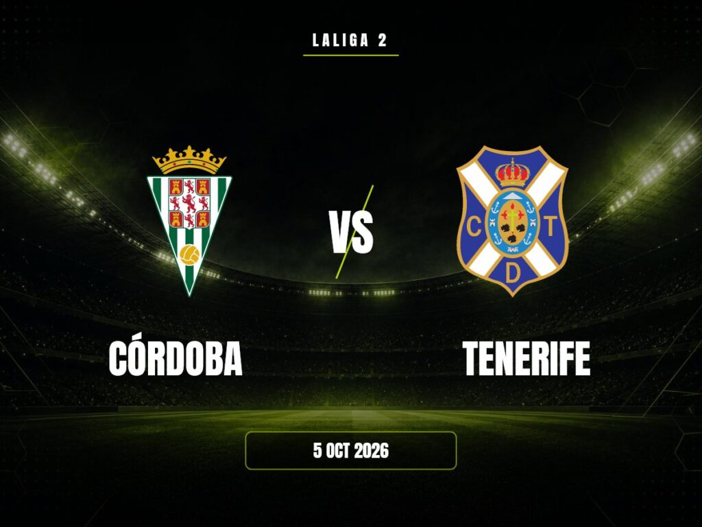 Córdoba contra Tenerife, LaLiga 2