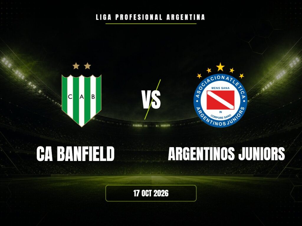 CA Banfield contra Argentinos Juniors, Liga Profesional Argentina