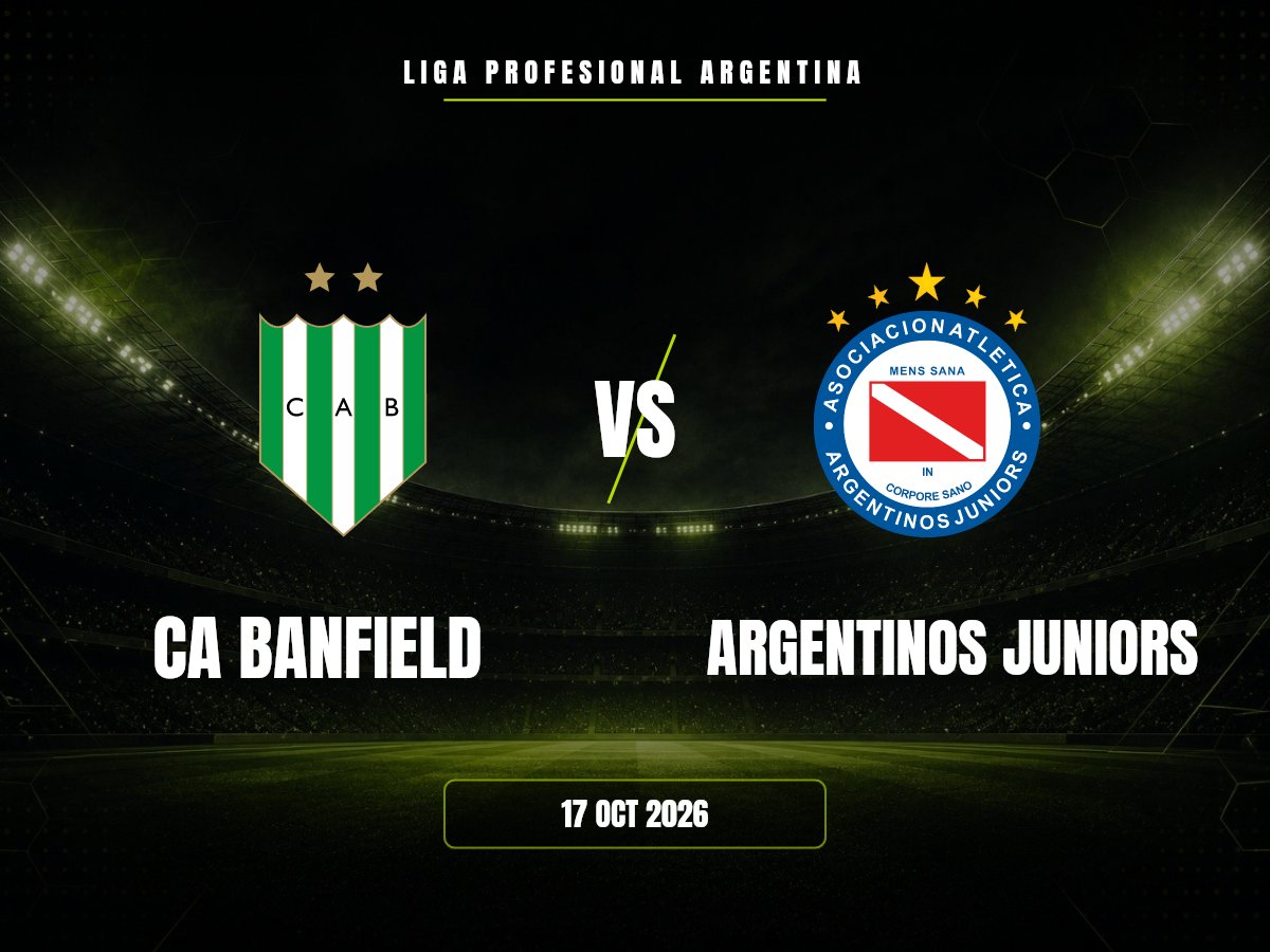 CA Banfield contra Argentinos Juniors, Liga Profesional Argentina