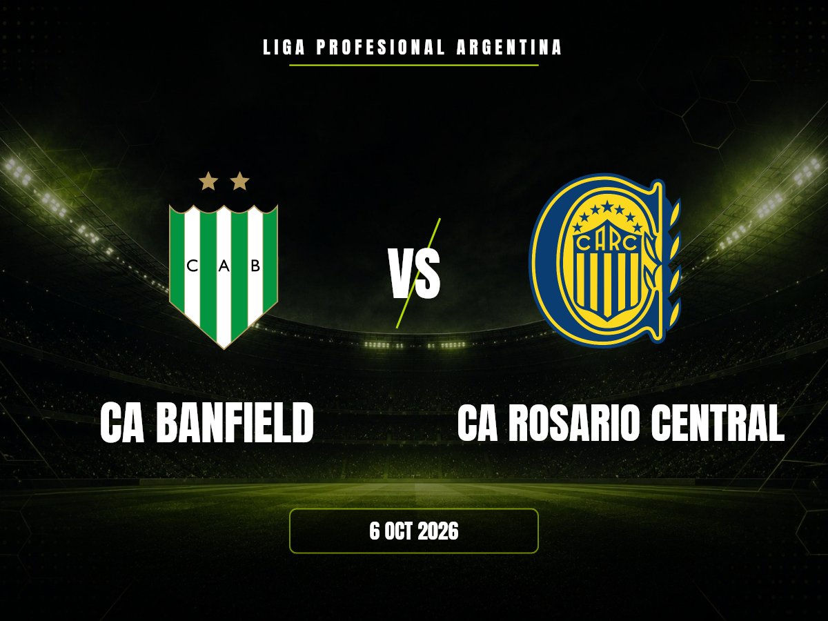 CA Banfield contra CA Rosario Central, Liga Profesional Argentina