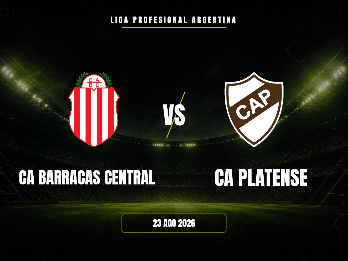 Barracas Central vs Platense: Pronóstico, Cuotas y Apuestas | Liga Profesional CA Barracas Central contra CA Platense, Liga Profesional Argentina