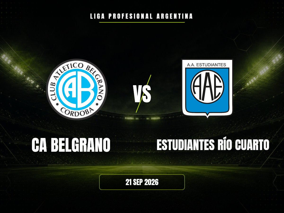 CA Belgrano vs Estudiantes Río Cuarto: dónde ver, horario y canal | Liga Profesional Argentina CA Belgrano contra Estudiantes Río Cuarto, Liga Profesional Argentina
