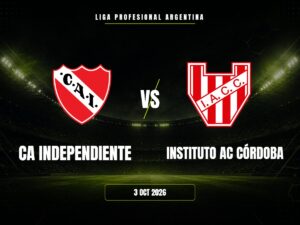 CA Independiente vs Instituto AC Córdoba: dónde ver, horario y canal | Liga Profesional Argentina