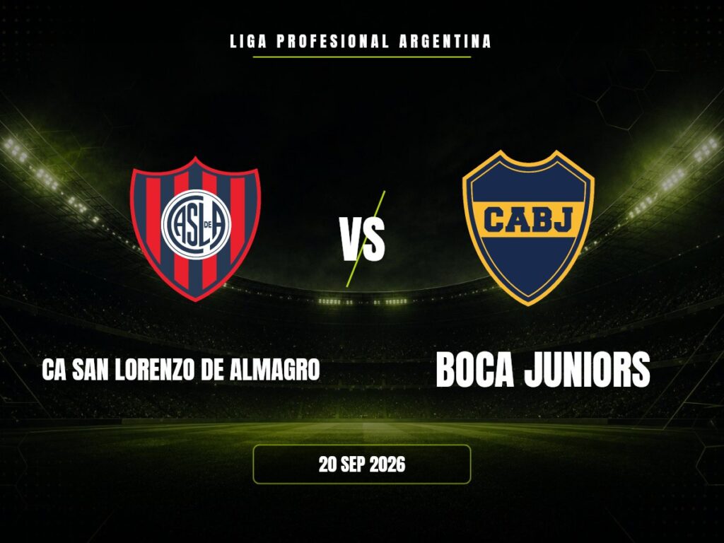 CA San Lorenzo De Almagro contra Boca Juniors, Liga Profesional Argentina