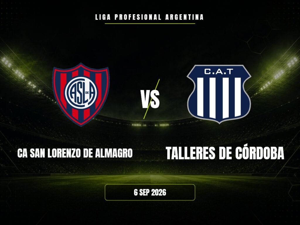 San Lorenzo vs Talleres: Pronóstico y Cuotas | Liga Argentina CA San Lorenzo De Almagro contra Talleres De Córdoba, Liga Profesional Argentina