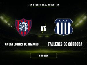 San Lorenzo vs Talleres: Pronóstico y Cuotas | Liga Argentina