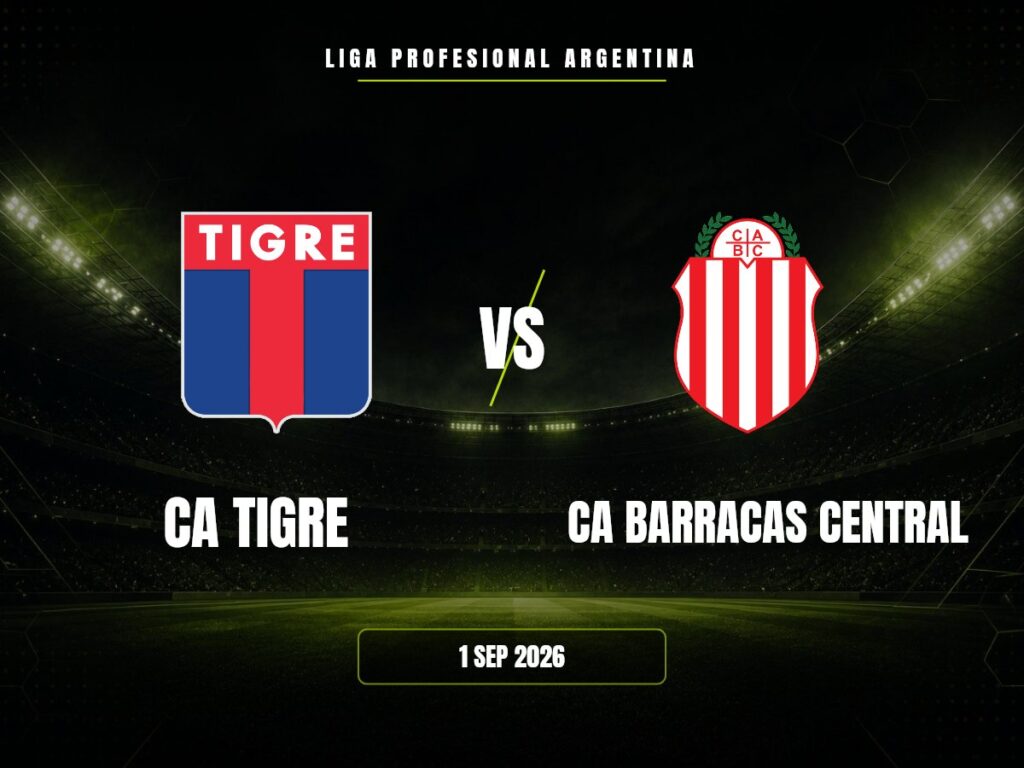 CA Tigre contra CA Barracas Central, Liga Profesional Argentina
