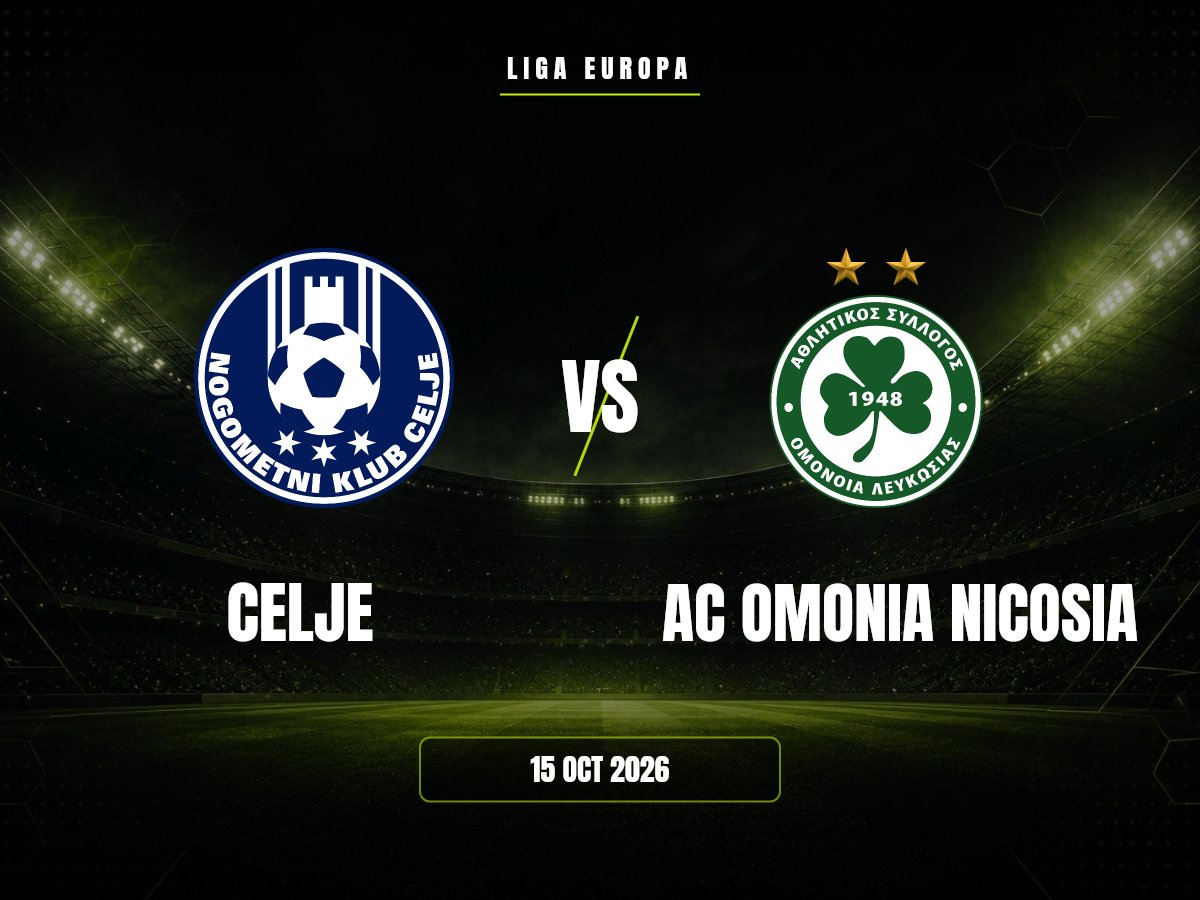 Celje vs AC Omonia Nicosia: Pronóstico, Cuotas y Apuestas | Liga Europa Celje contra AC Omonia Nicosia, Liga Europa