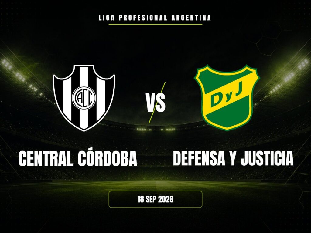 Central Córdoba vs Defensa y Justicia: dónde ver, horario y canal | Liga Profesional Argentina Central Córdoba contra Defensa y Justicia, Liga Profesional Argentina