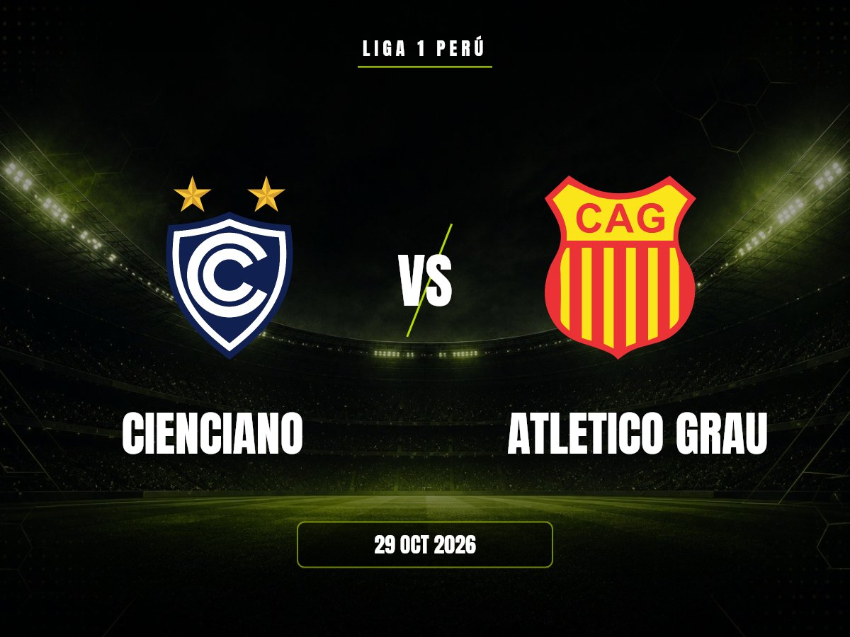 Cienciano contra Atletico Grau, Liga 1 Perú