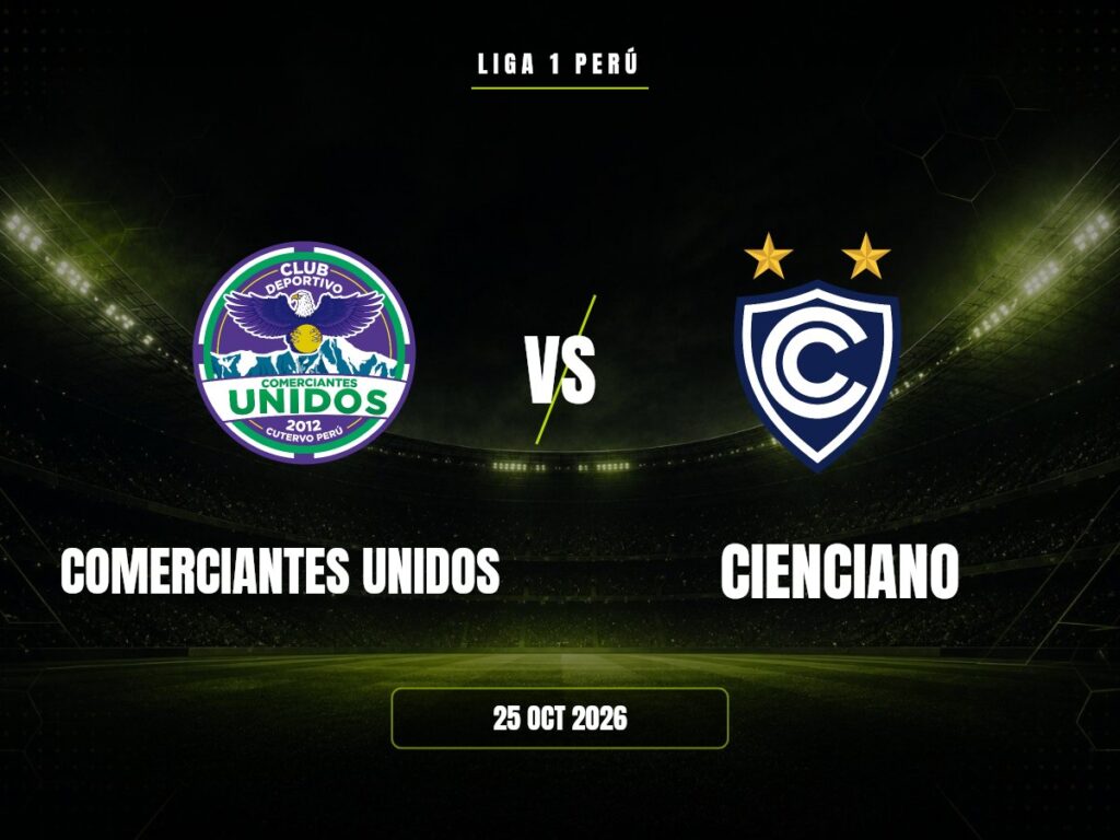 Comerciantes Unidos contra Cienciano, Liga 1 Perú
