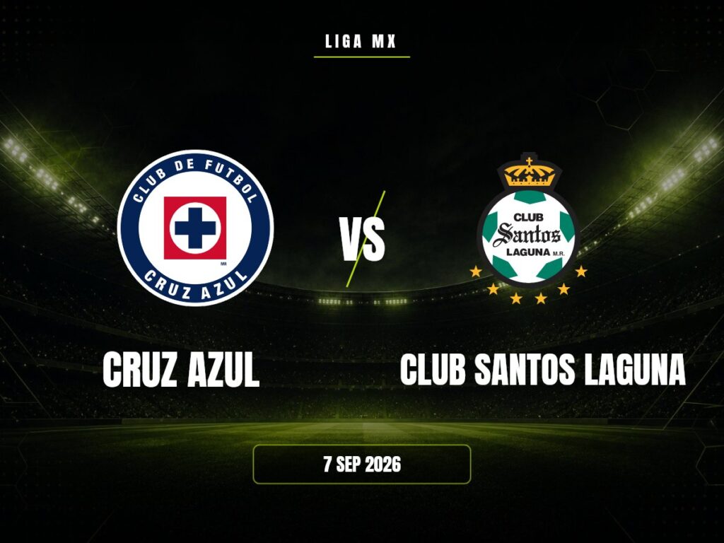Cruz Azul contra Club Santos Laguna, Liga MX
