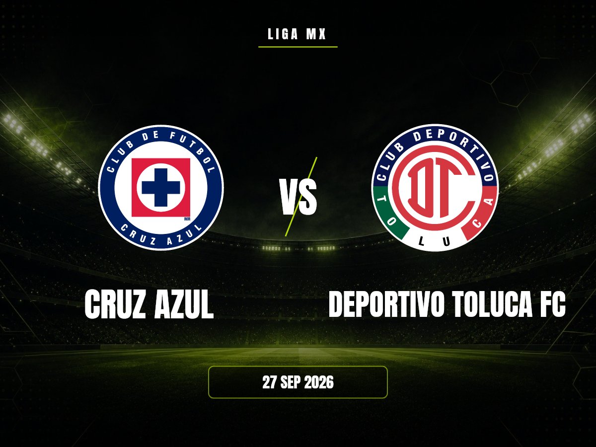 Cruz Azul contra Deportivo Toluca FC, Liga MX