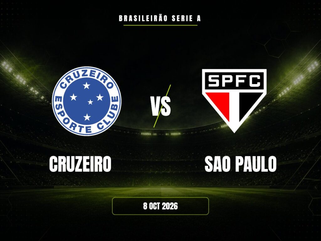 Cruzeiro contra SAO Paulo, Brasileirão Serie A
