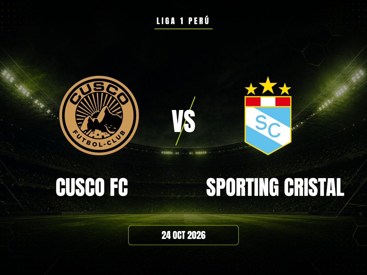Cusco FC contra Sporting Cristal, Liga 1 Perú