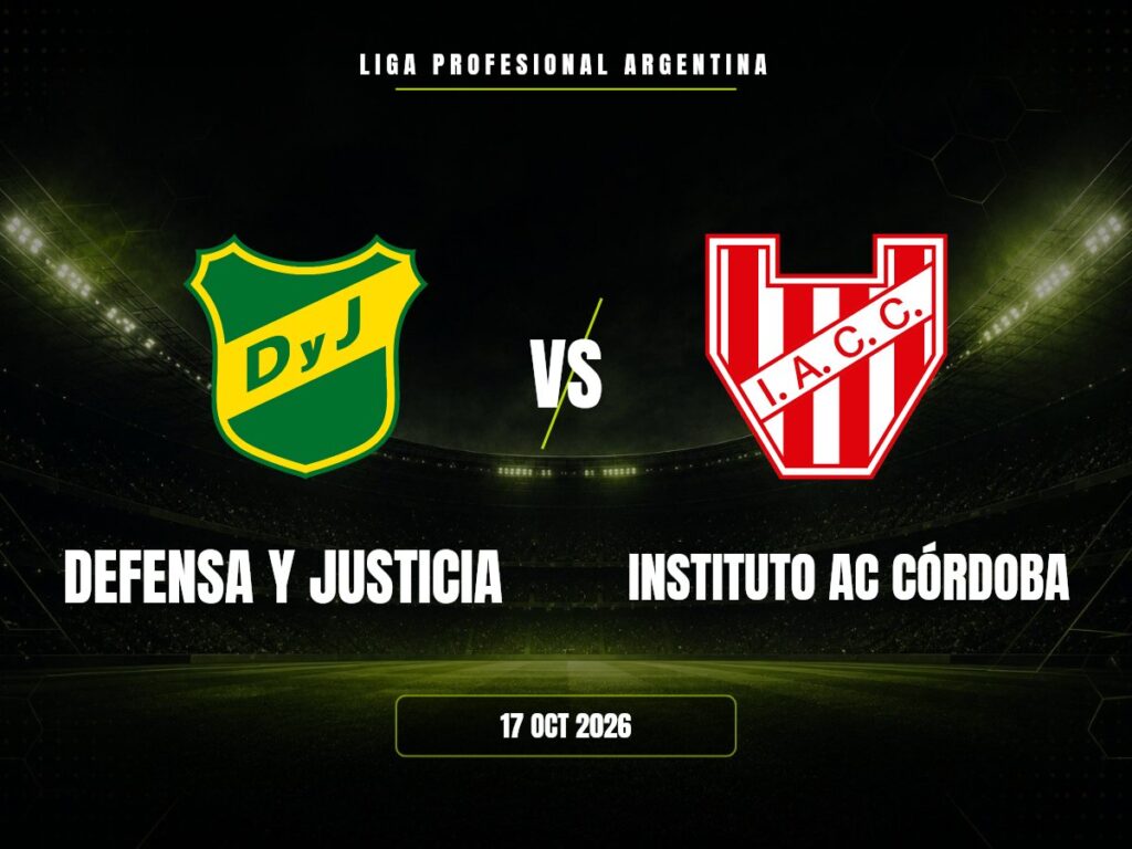 Defensa y Justicia contra Instituto AC Córdoba, Liga Profesional Argentina