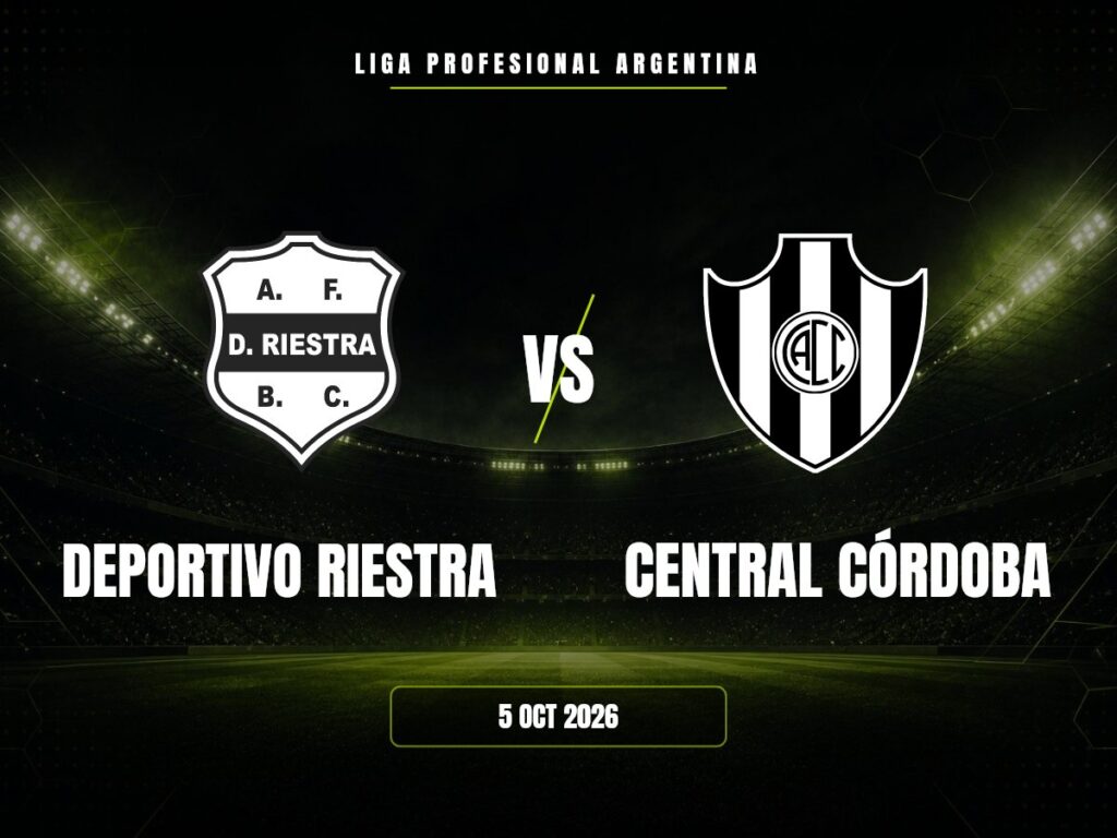 Deportivo Riestra contra Central Córdoba, Liga Profesional Argentina