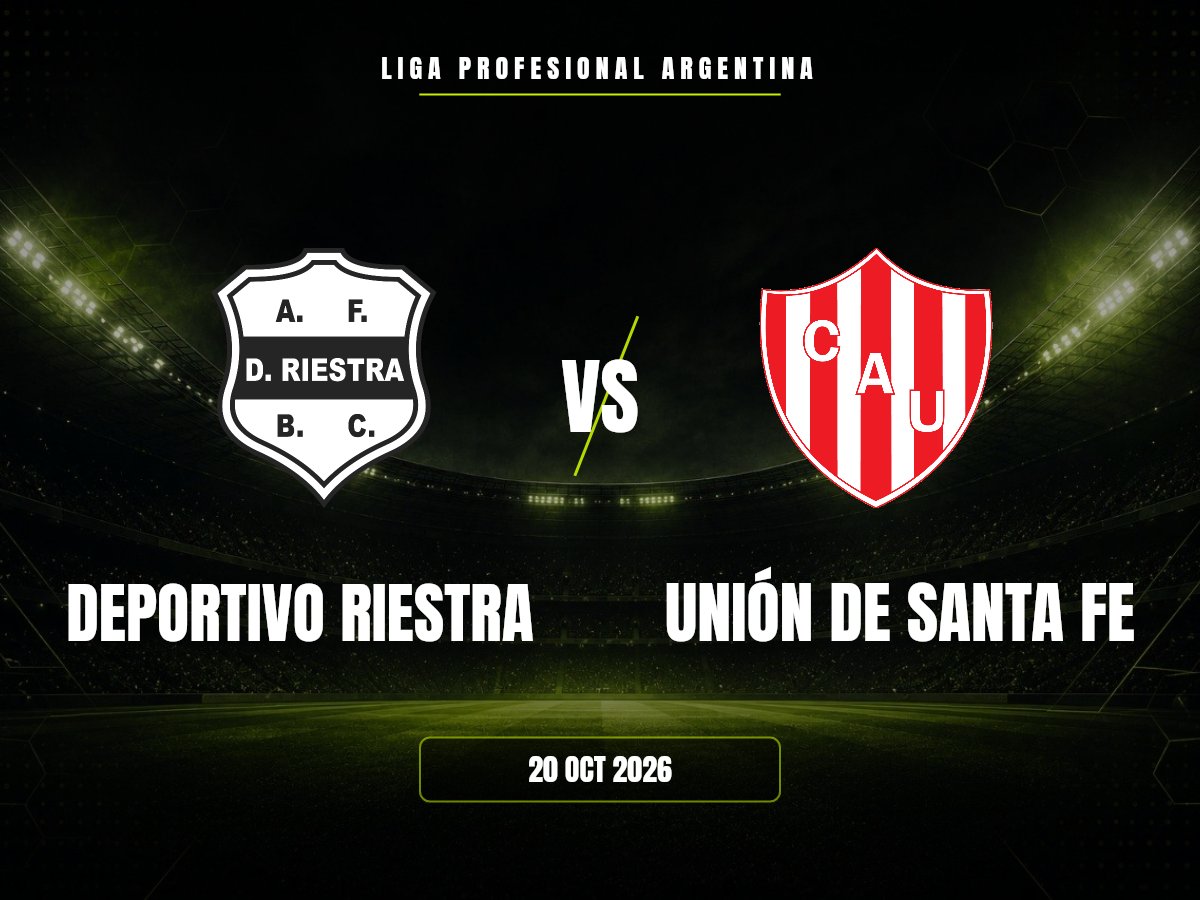 Deportivo Riestra contra Unión de Santa Fe, Liga Profesional Argentina