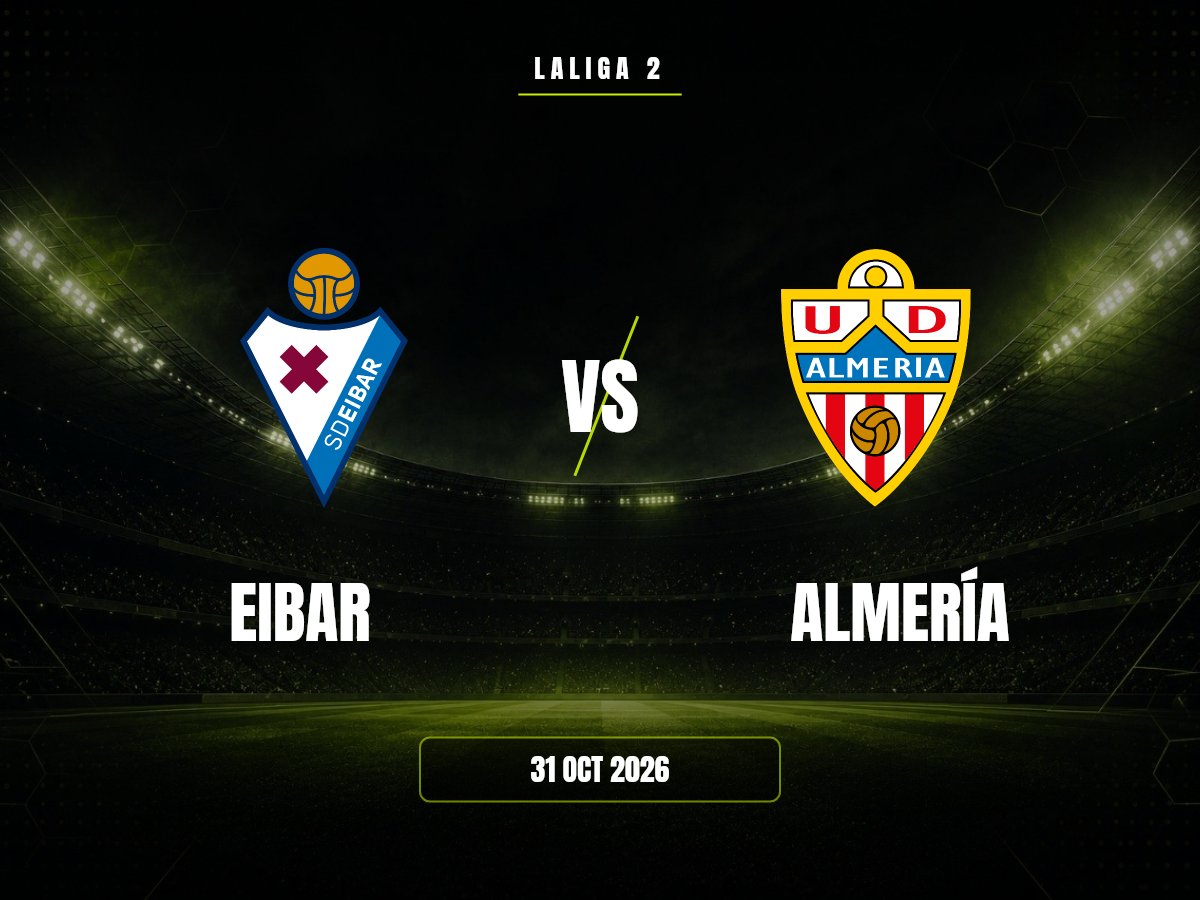 Eibar contra Almería, LaLiga 2