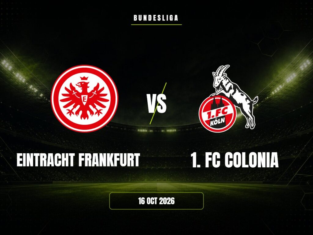 Eintracht Frankfurt contra 1. FC Colonia, Bundesliga