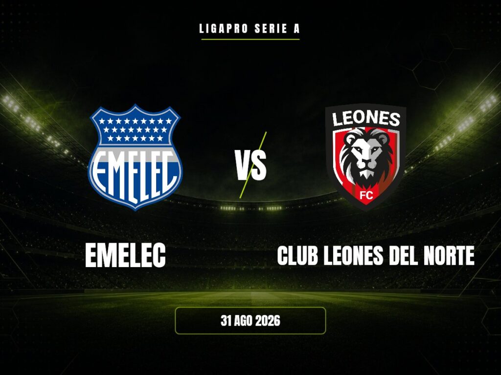 Emelec contra Club Leones Del Norte, LigaPro Serie A