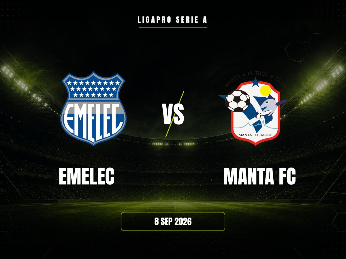 Emelec contra Manta FC, LigaPro Serie A