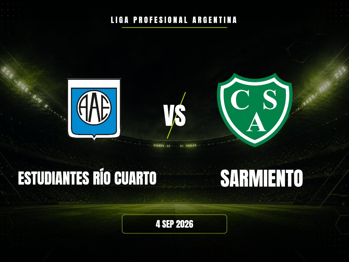 Estudiantes Río Cuarto contra Sarmiento, Liga Profesional Argentina