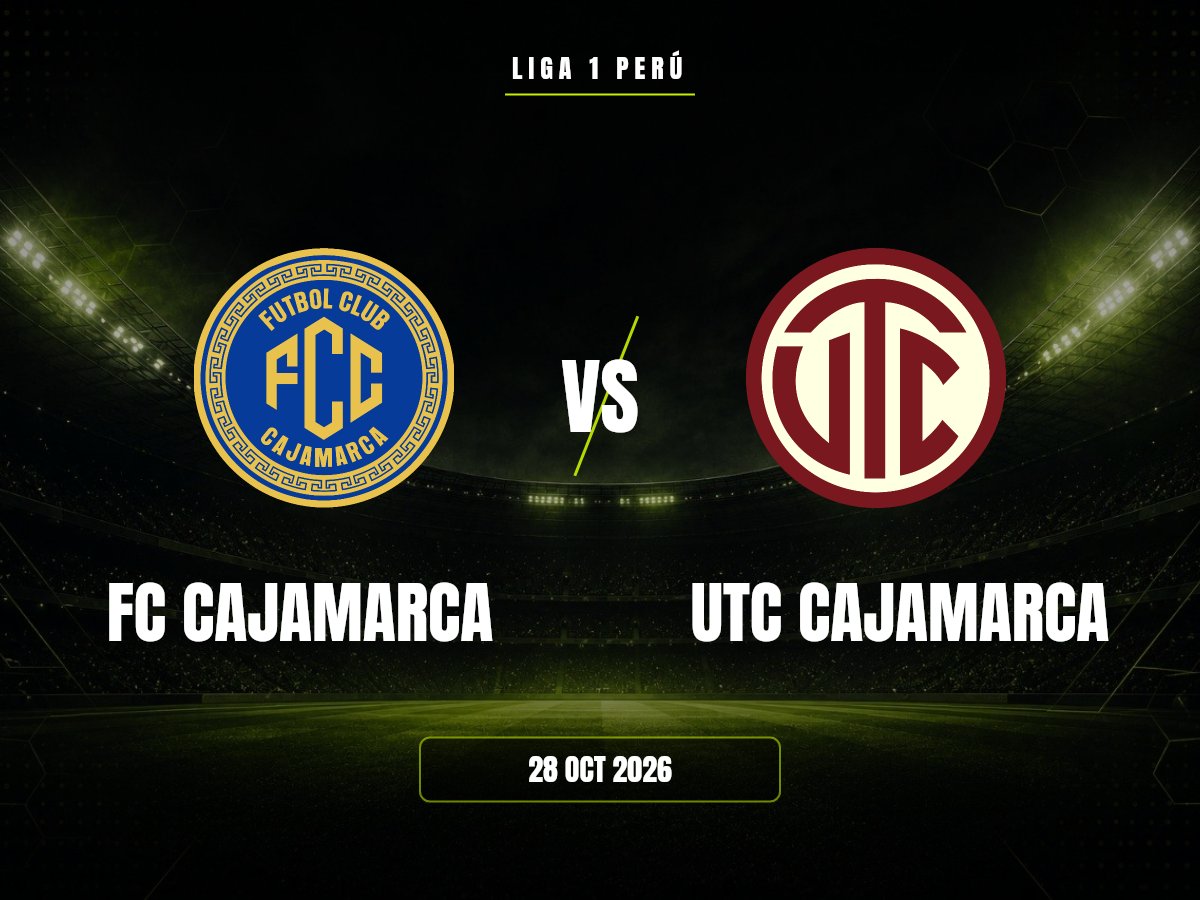 FC Cajamarca contra UTC Cajamarca, Liga 1 Perú