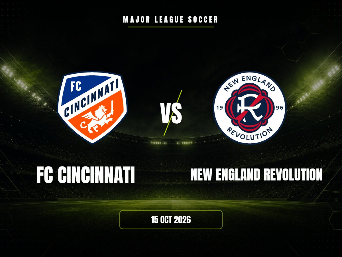 FC Cincinnati vs New England Revolution: Pronóstico y Cuotas | MLS FC Cincinnati contra New England Revolution, Major League Soccer