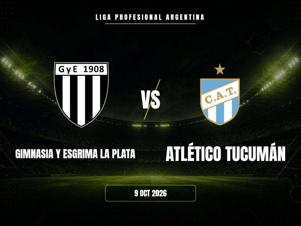 Gimnasia Y Esgrima La Plata contra Atlético Tucumán, Liga Profesional Argentina