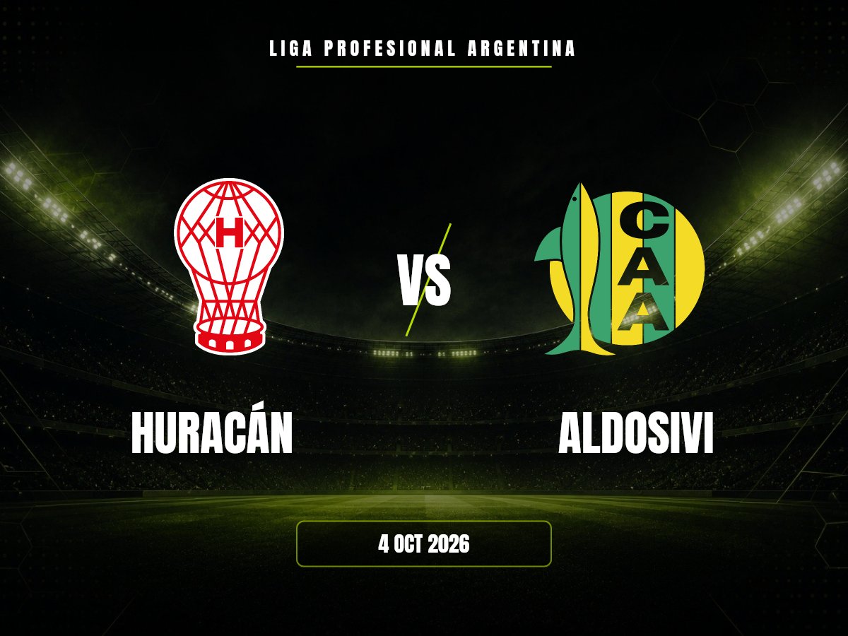 Huracán vs Aldosivi: dónde ver, horario y canal | Liga Profesional Argentina Huracán contra Aldosivi, Liga Profesional Argentina