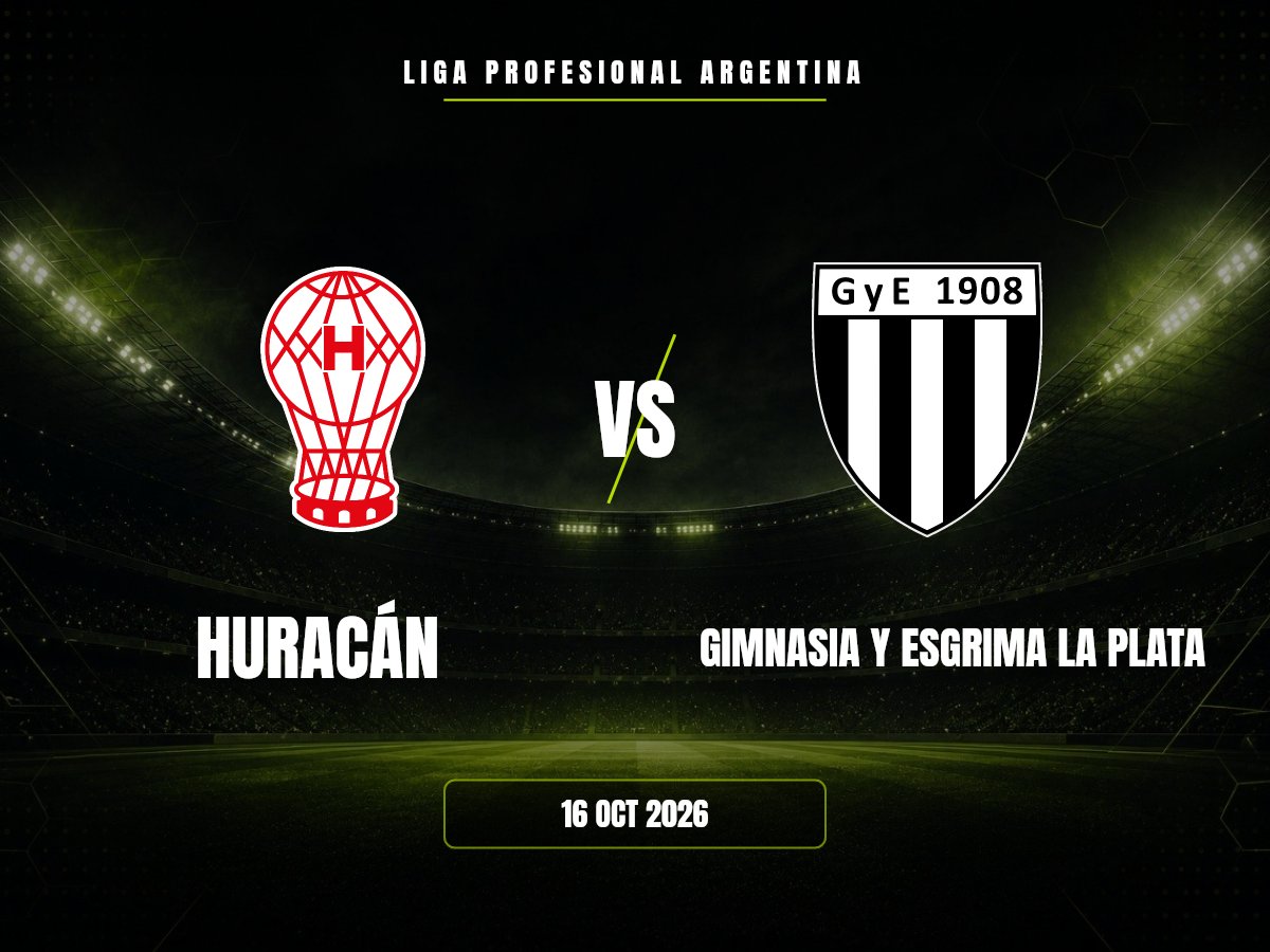 Huracán vs Gimnasia Y Esgrima La Plata: dónde ver, horario y canal | Liga Profesional Argentina Huracán contra Gimnasia Y Esgrima La Plata, Liga Profesional Argentina