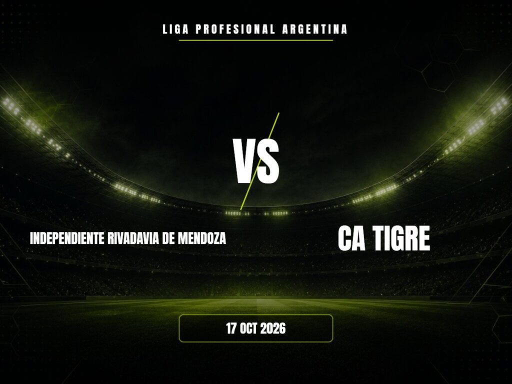Independiente Rivadavia De Mendoza contra CA Tigre, Liga Profesional Argentina
